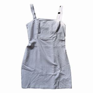 NWT Hollister Purple Gingham Dress Size M